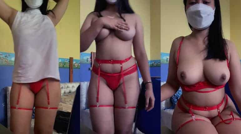 Artis Indonesia Viral Terbaru Miss Keren Full Body Show Ala BDSM Mango